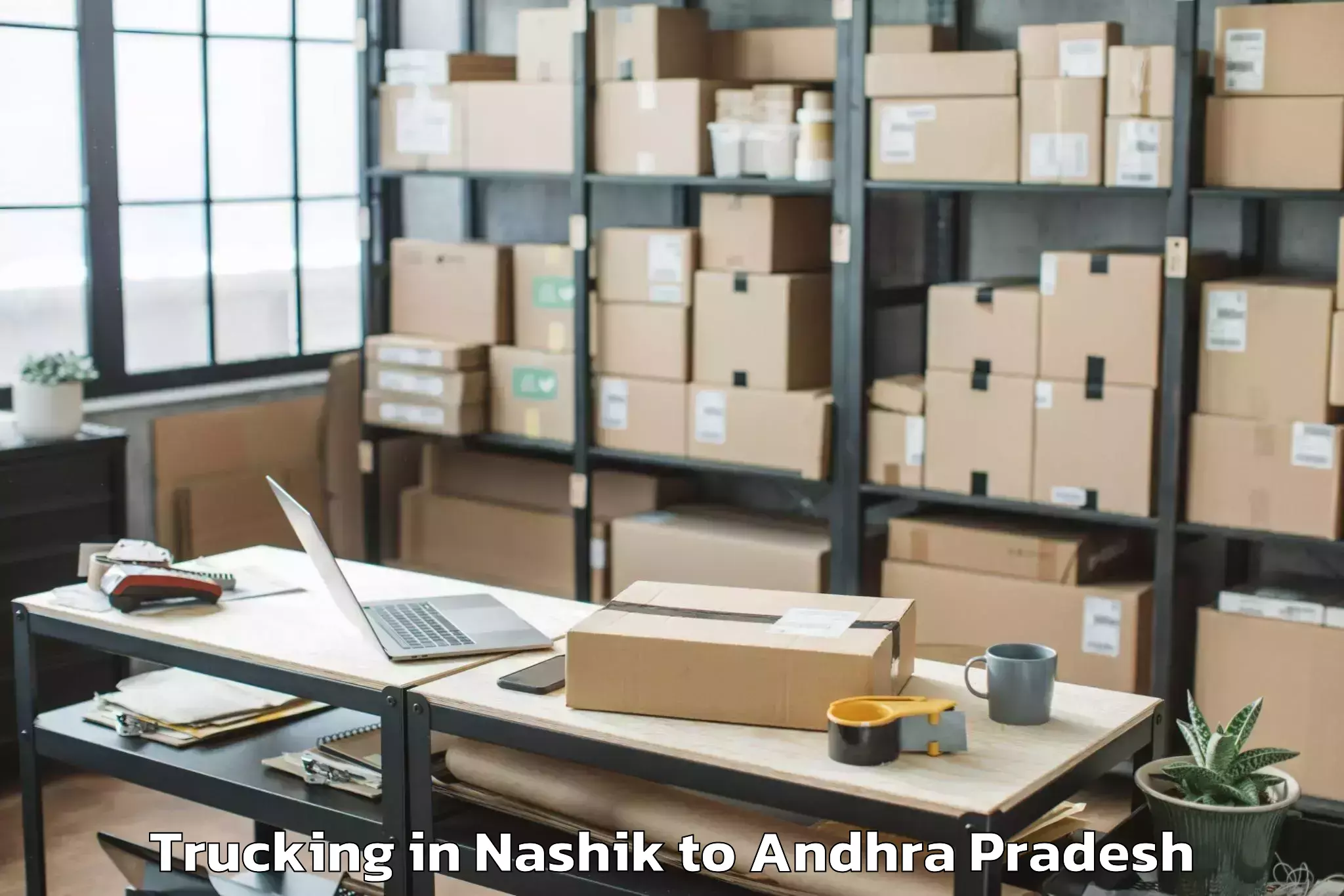 Book Nashik to Etcherla Trucking Online